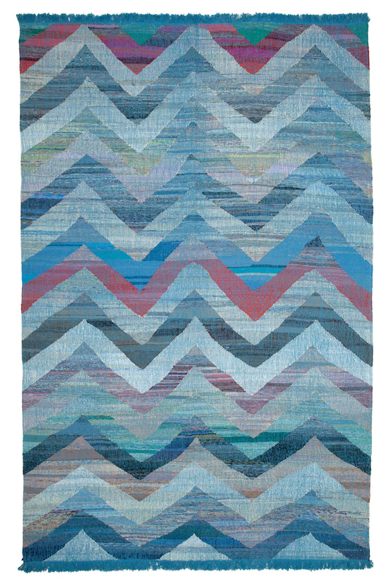 10x16 Blue Contemporary Area Rug - 35554