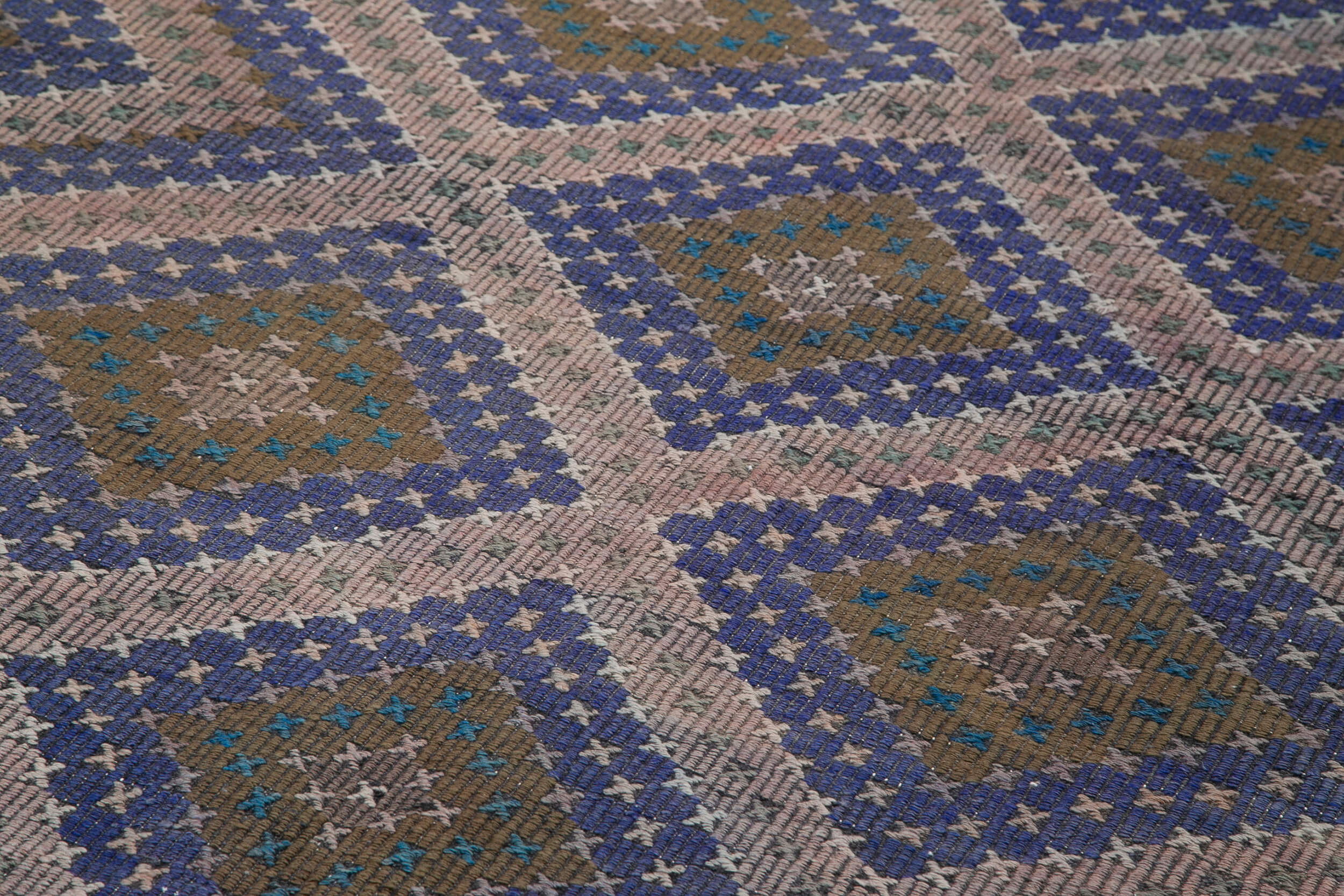 6x12 Brown Vintage Turkish Kilim Rug - 35557