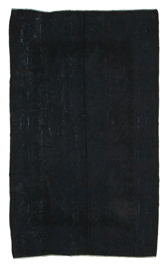 6x10 Black Vintage Turkish Kilim Rug - 35560