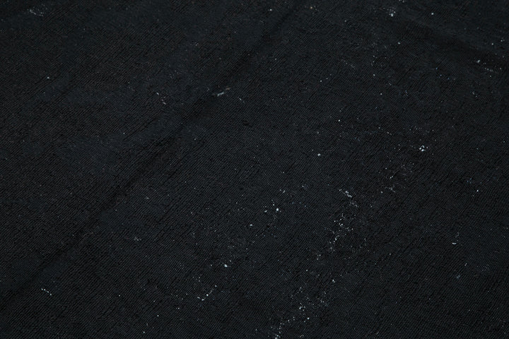 6x10 Black Vintage Turkish Kilim Rug - 35560