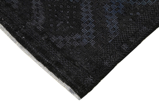 5x10 Black Vintage Turkish Kilim Rug - 35577