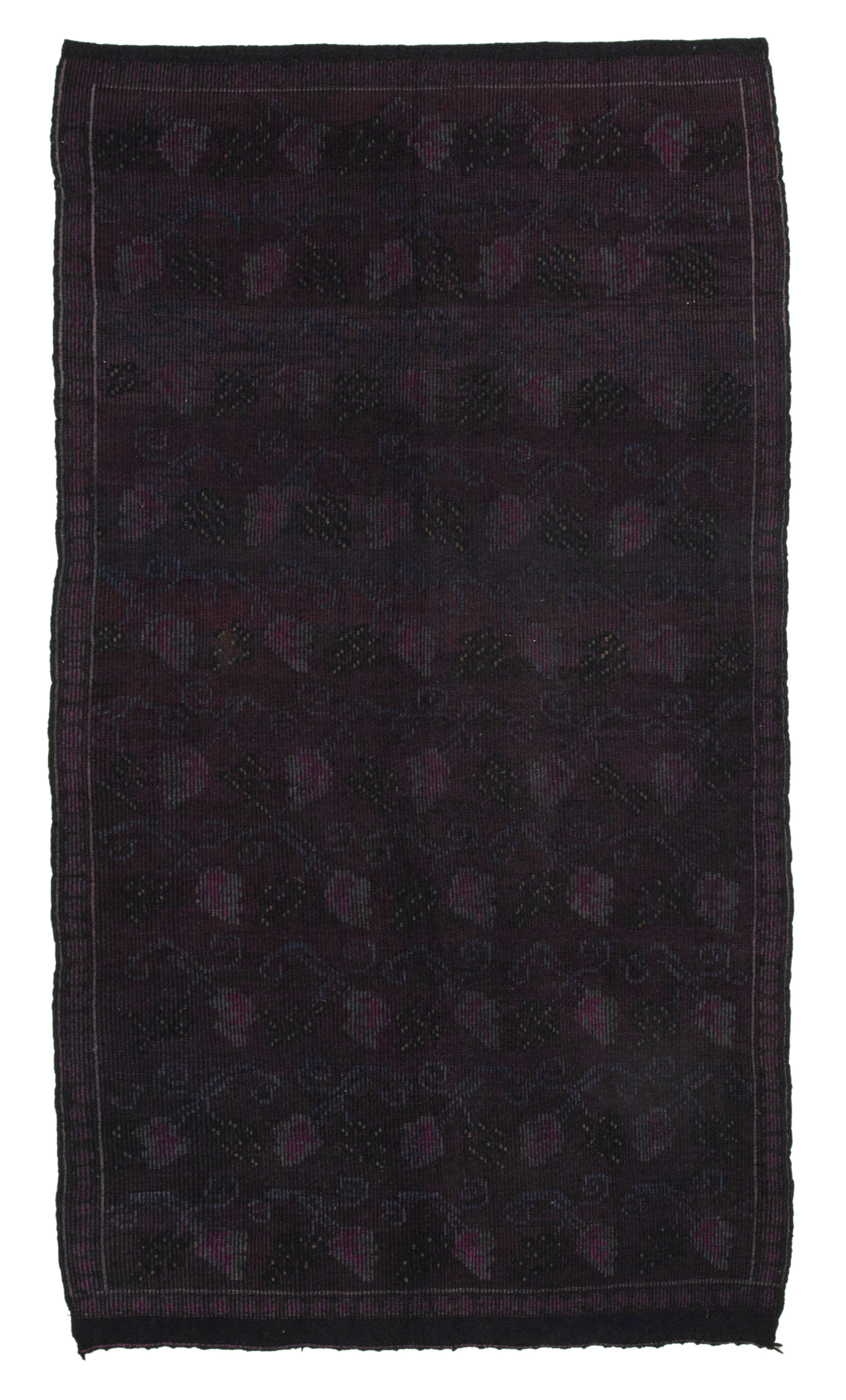 5x10 Brown Vintage Turkish Kilim Rug - 35590