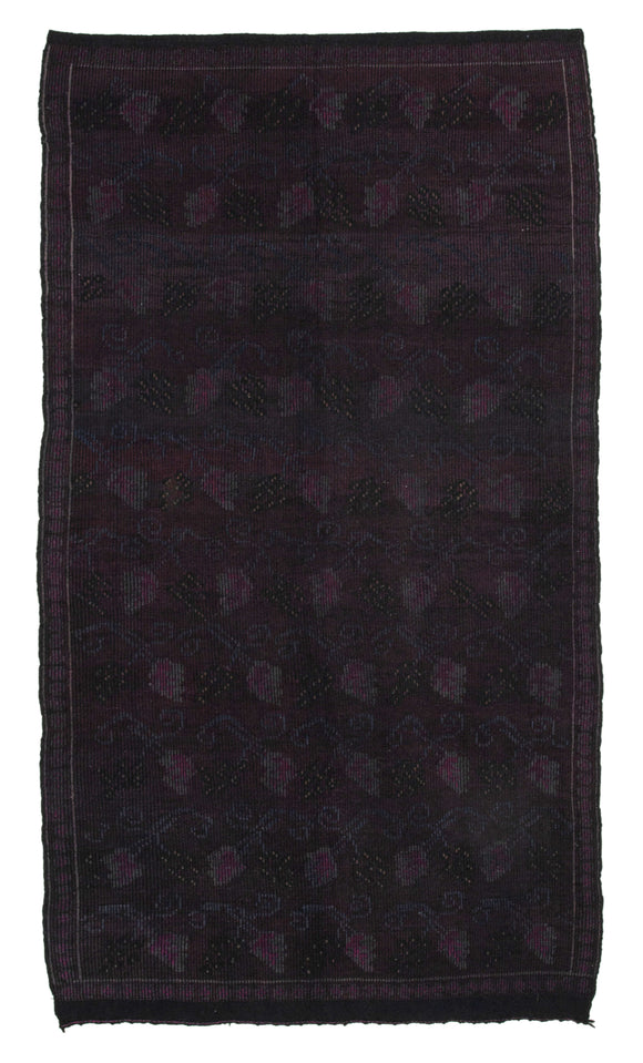 5x10 Brown Vintage Turkish Kilim Rug - 35590