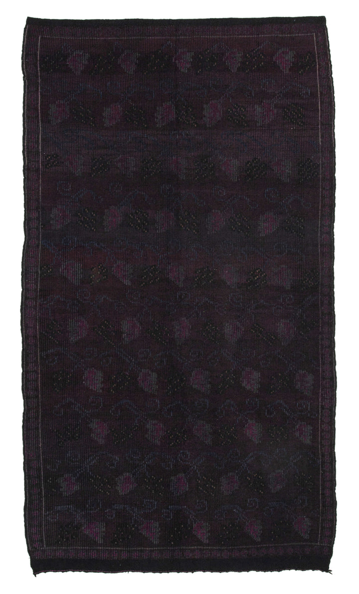 5x10 Brown Vintage Turkish Kilim Rug - 35590