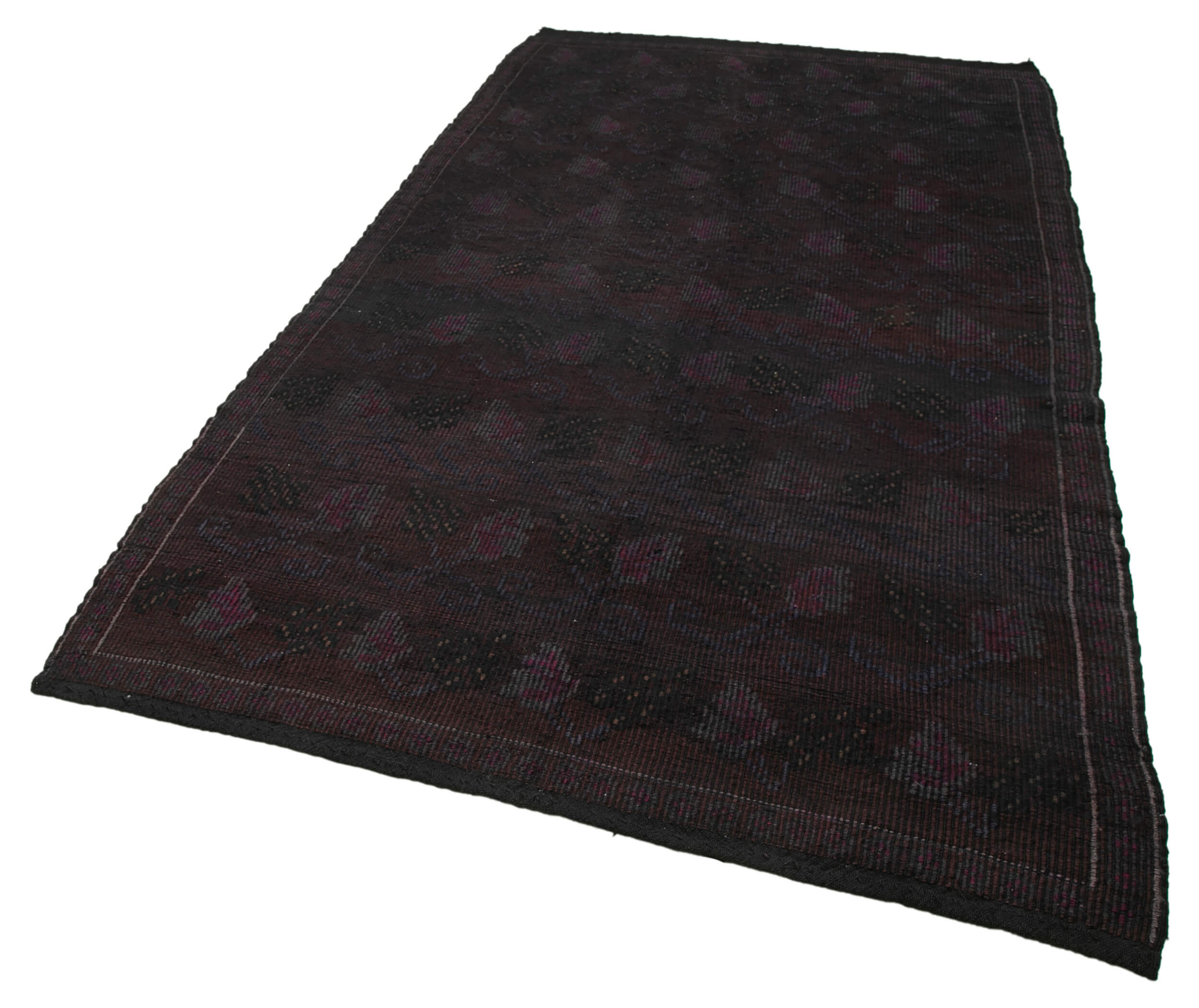 5x10 Brown Vintage Turkish Kilim Rug - 35590