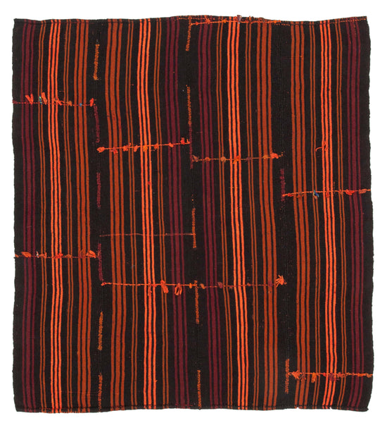 6x7 Brown Vintage Turkish Kilim Rug - 35606