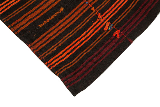 6x7 Brown Vintage Turkish Kilim Rug - 35606