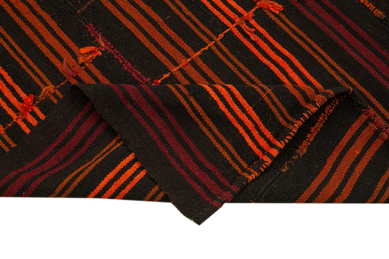 6x7 Brown Vintage Turkish Kilim Rug - 35606