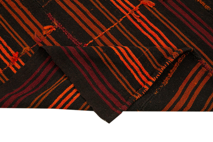 6x7 Brown Vintage Turkish Kilim Rug - 35606