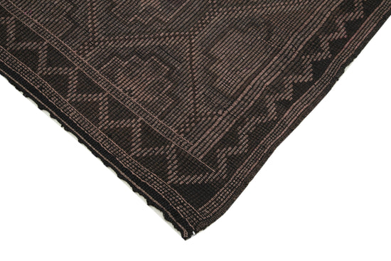 6x9 Brown Vintage Turkish Kilim Rug - 35632