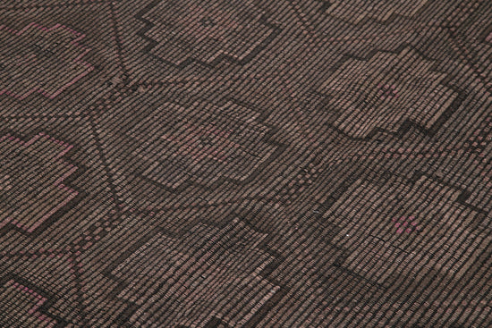 6x9 Brown Vintage Turkish Kilim Rug - 35632