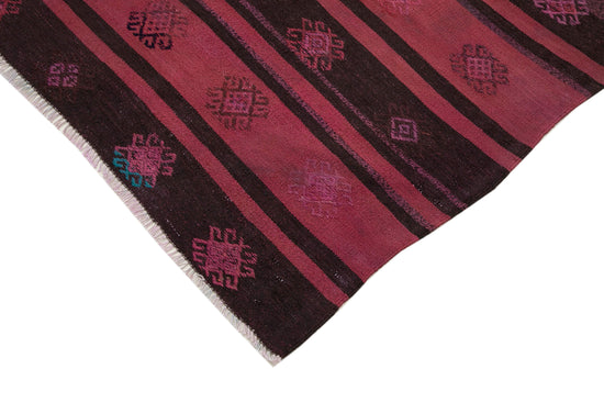 6x10 Red Vintage Turkish Kilim Rug - 35639