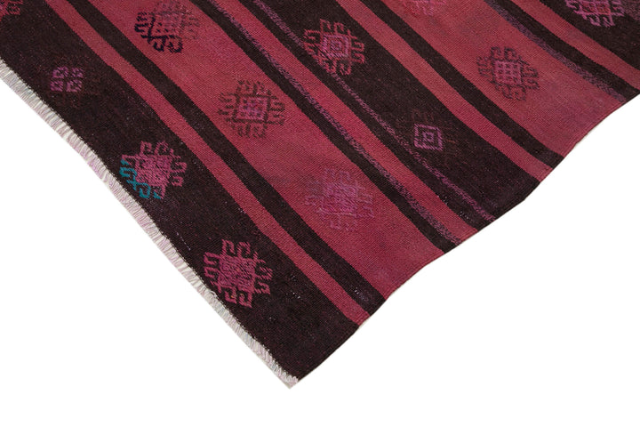 6x10 Red Vintage Turkish Kilim Rug - 35639