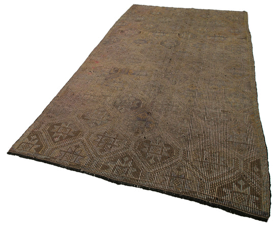 5x11 Beige Vintage Turkish Kilim Rug - 35641