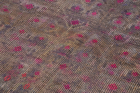 5x9 Purple Vintage Turkish Kilim Rug - 35676