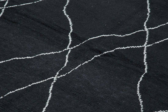 8x11 Black Moroccan Rug - 35735