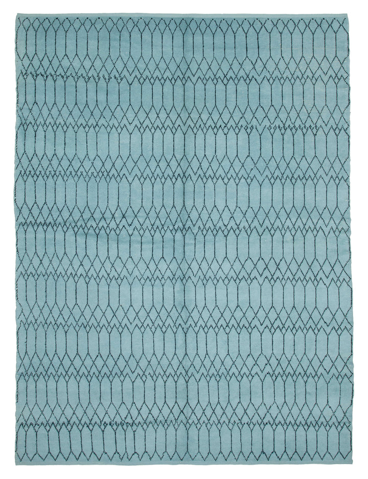 9x12 Blue Moroccan Rug - 35740