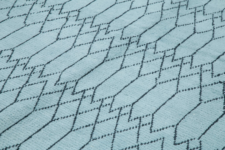 9x12 Blue Moroccan Rug - 35740