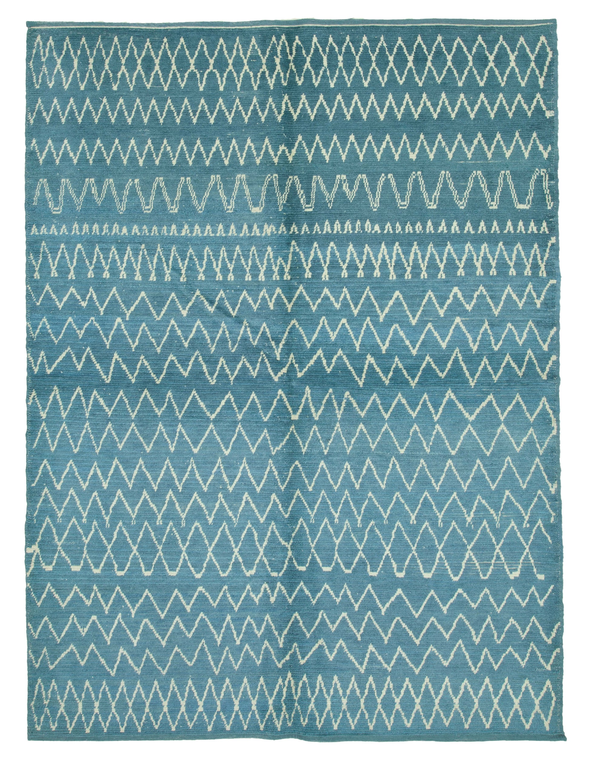7x10 Blue Moroccan Rug - 35746
