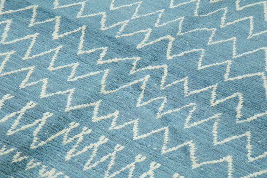 7x10 Blue Moroccan Rug - 35746
