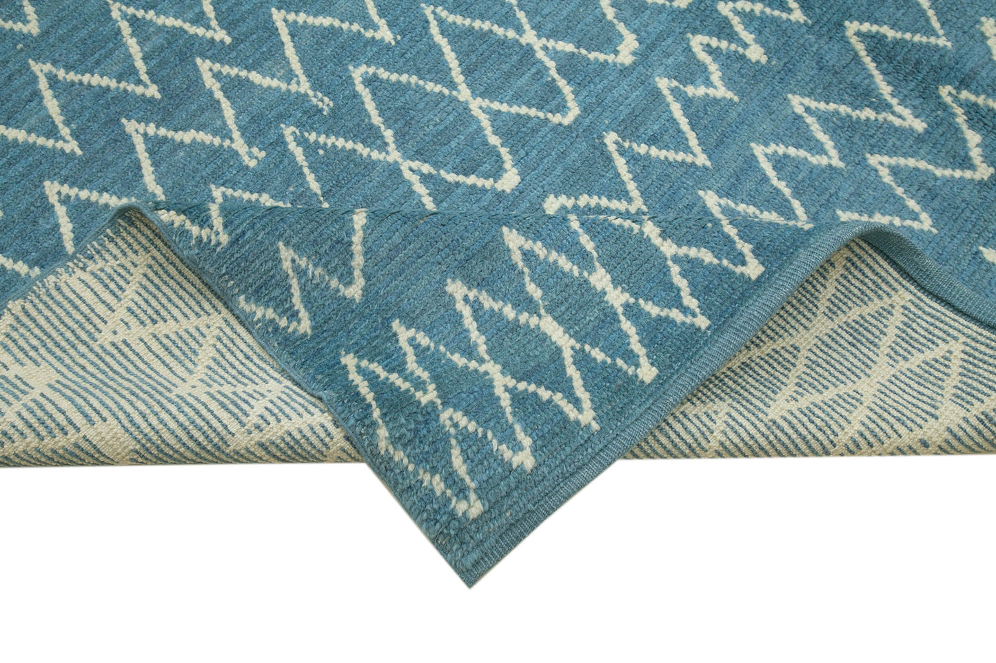 7x10 Blue Moroccan Rug - 35746
