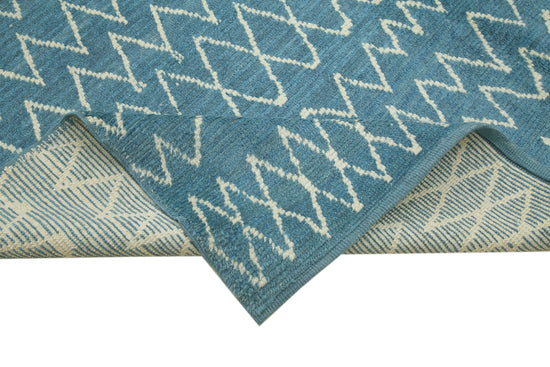 7x10 Blue Moroccan Rug - 35746