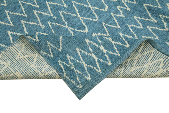 7x10 Blue Moroccan Rug - 35746