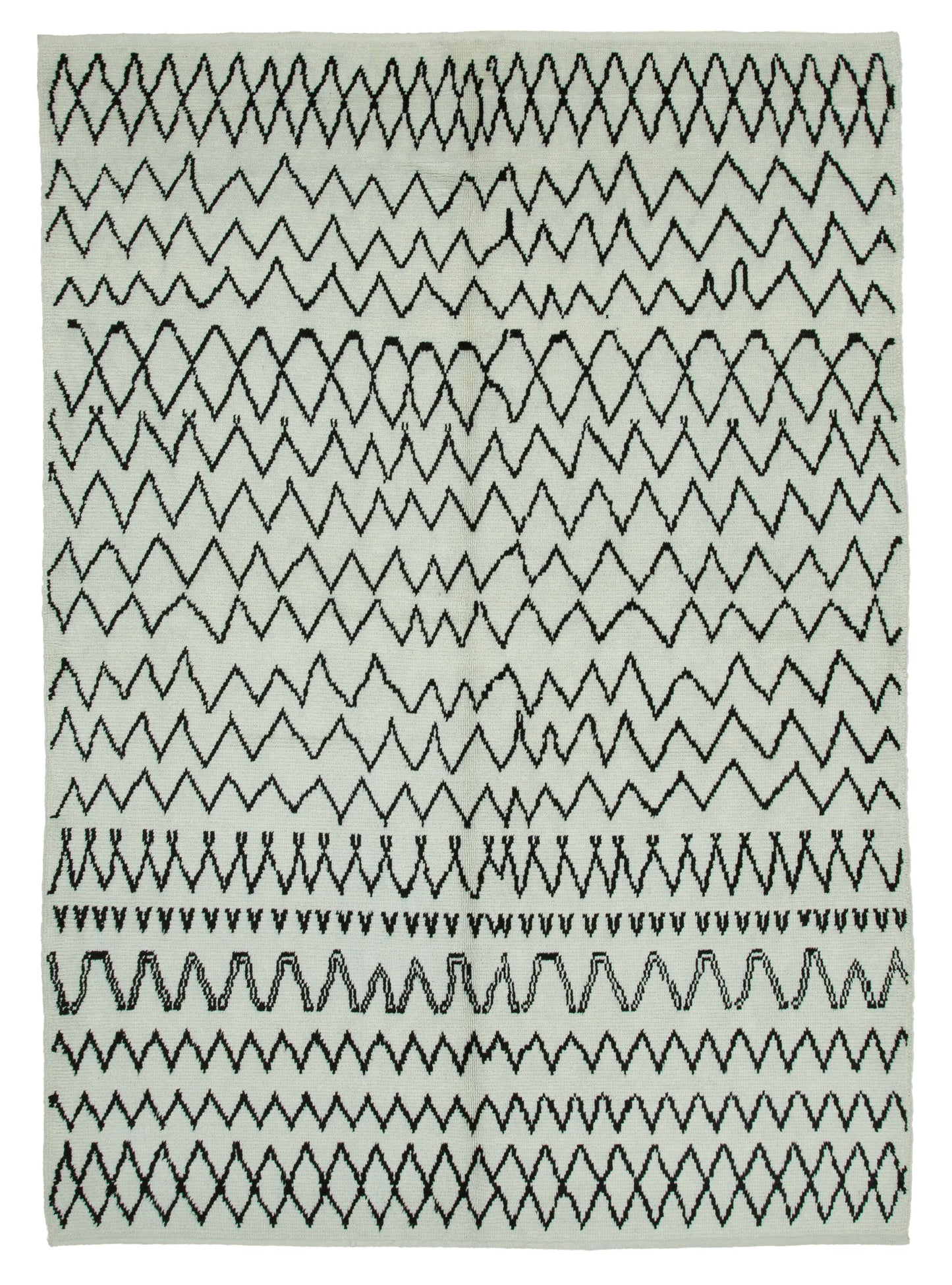 7x10 Beige Moroccan Rug - 35752