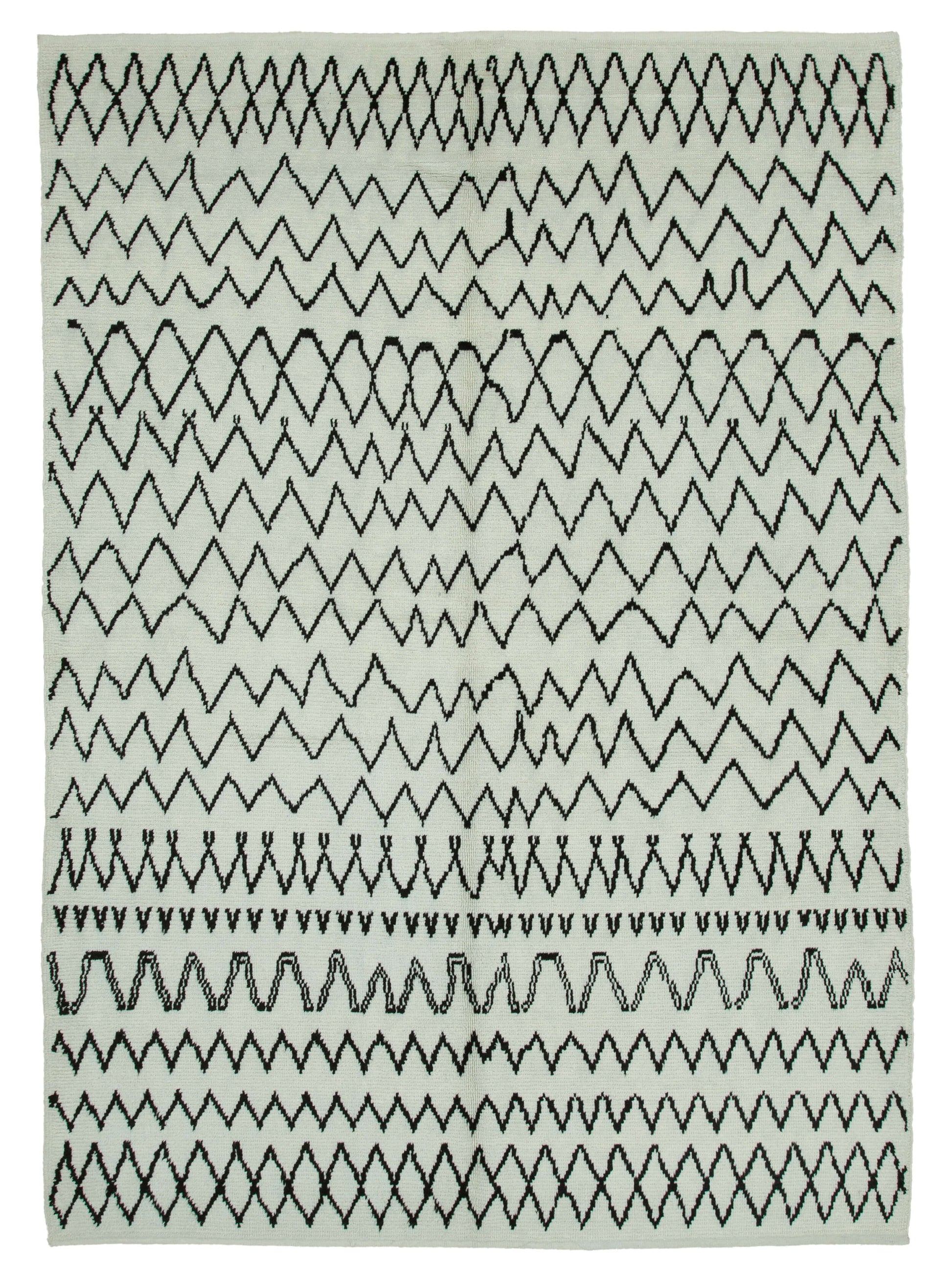 7x10 Beige Moroccan Rug - 35752