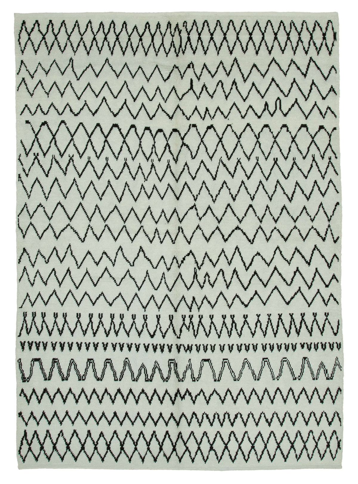 7x10 Beige Moroccan Rug - 35752