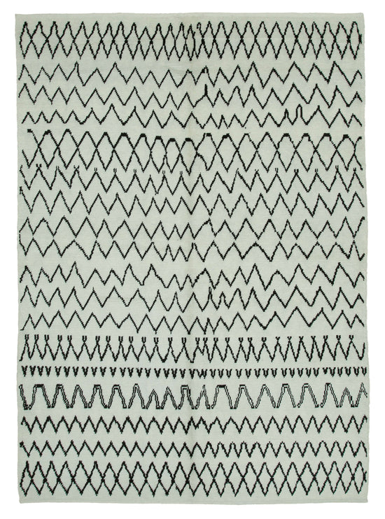 7x10 Beige Moroccan Rug - 35752