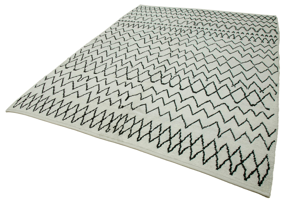 7x10 Beige Moroccan Rug - 35752
