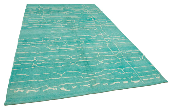 7x11 Turquoise Moroccan Rug - 35764