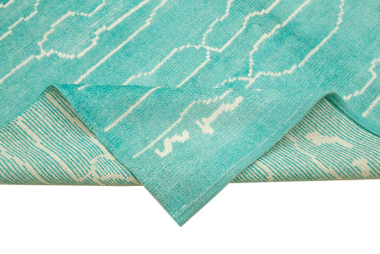 7x11 Turquoise Moroccan Rug - 35764