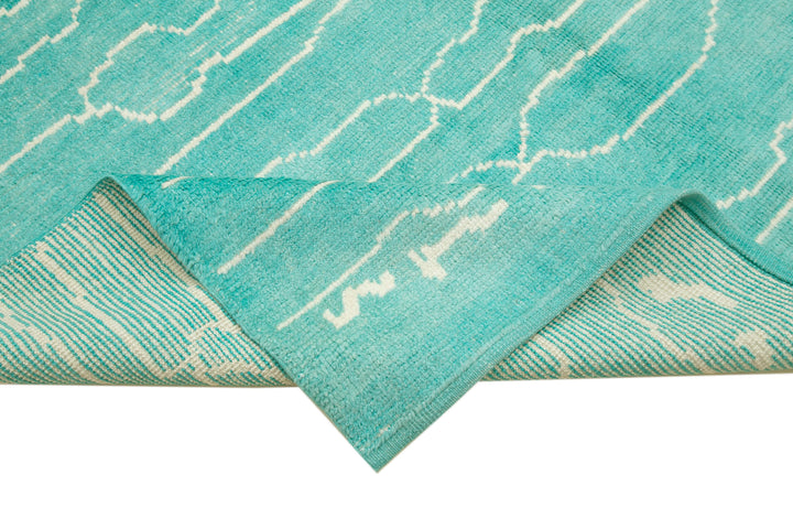 7x11 Turquoise Moroccan Rug - 35764