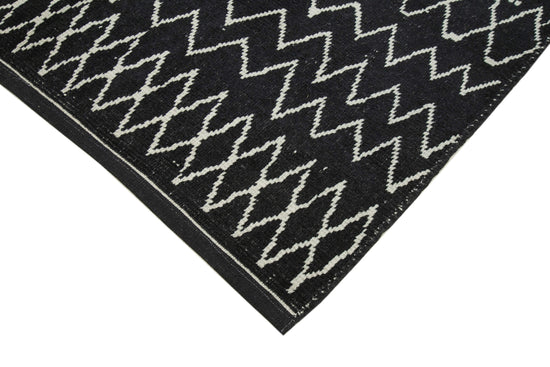6x9 Black Moroccan Rug - 35774