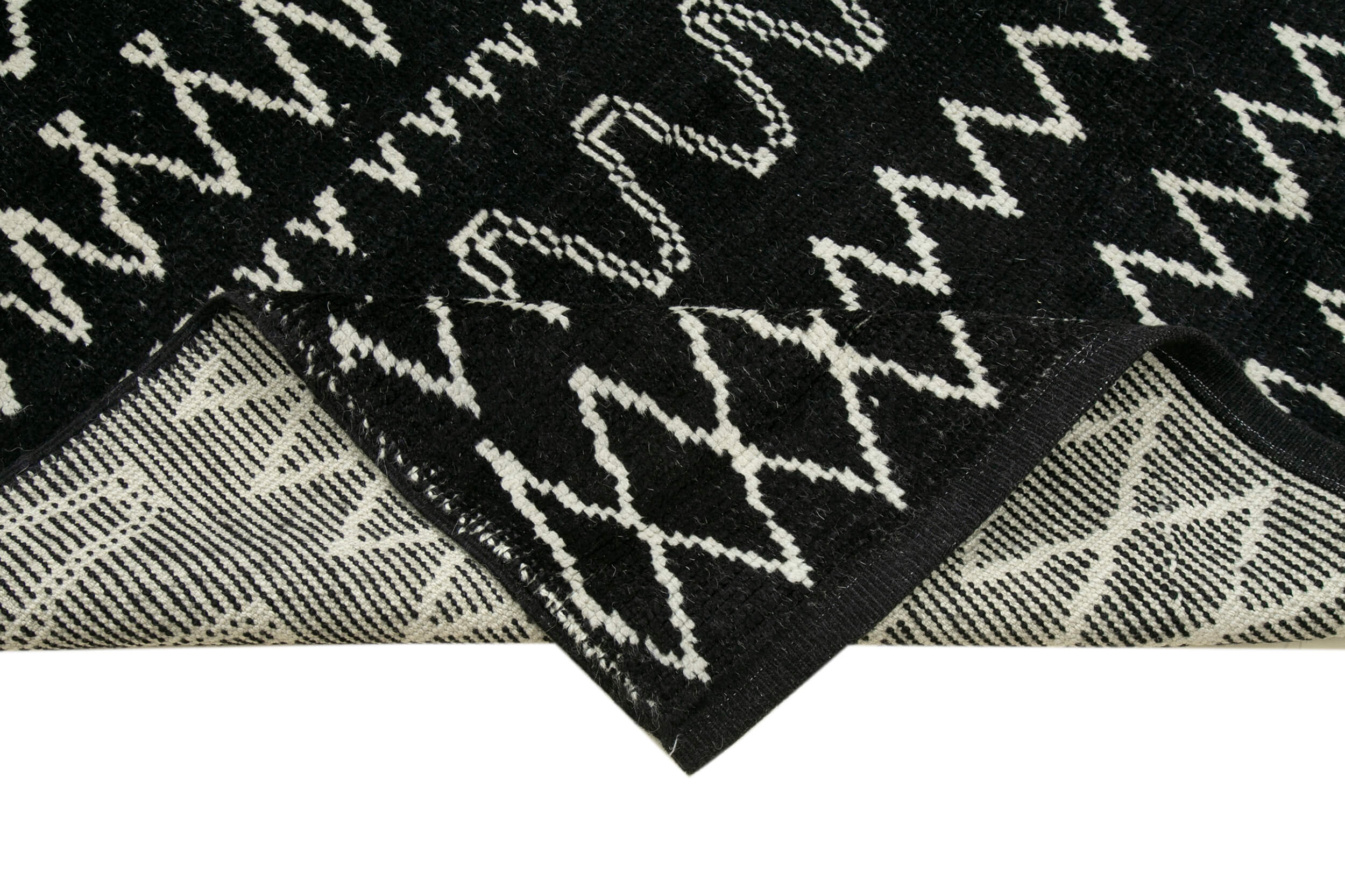 6x9 Black Moroccan Rug - 35774
