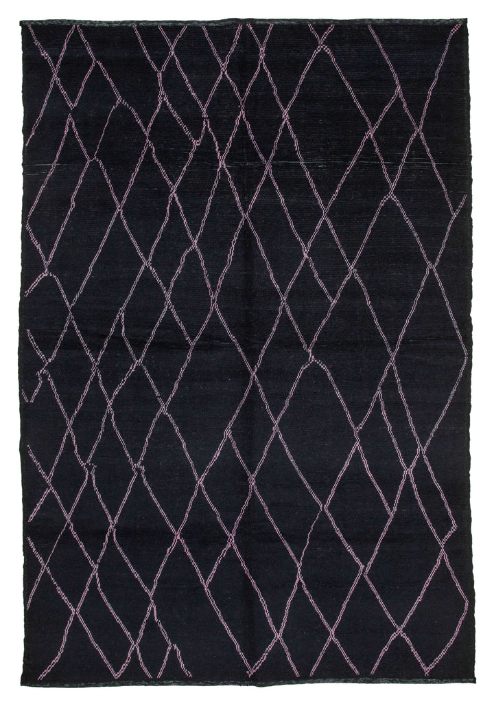 9x13 Black Moroccan Rug - 35783