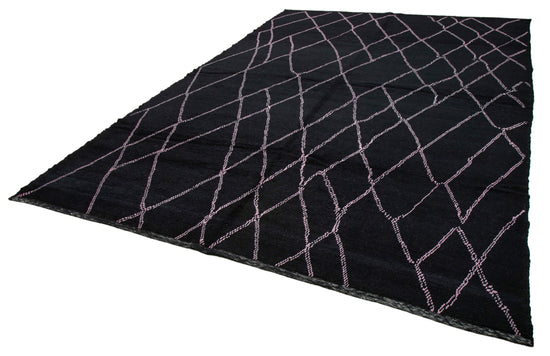 9x13 Black Moroccan Rug - 35783