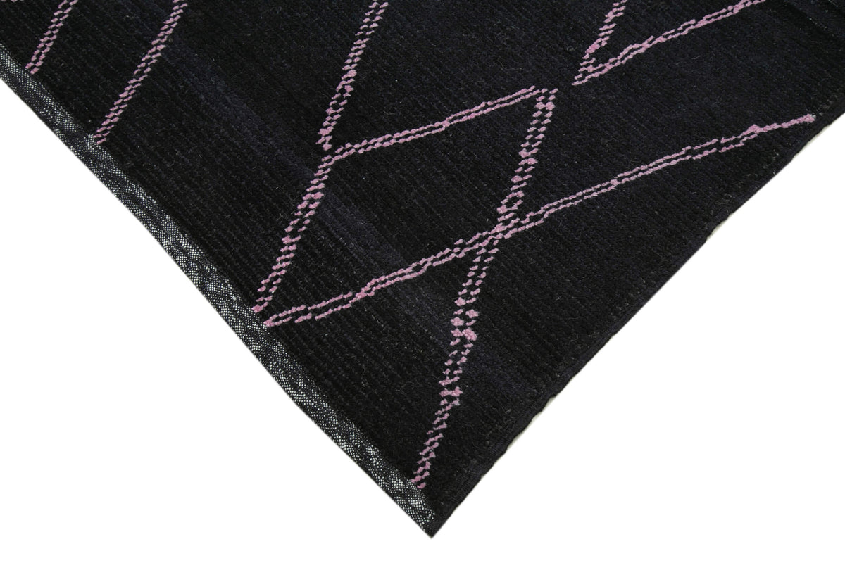9x13 Black Moroccan Rug - 35783