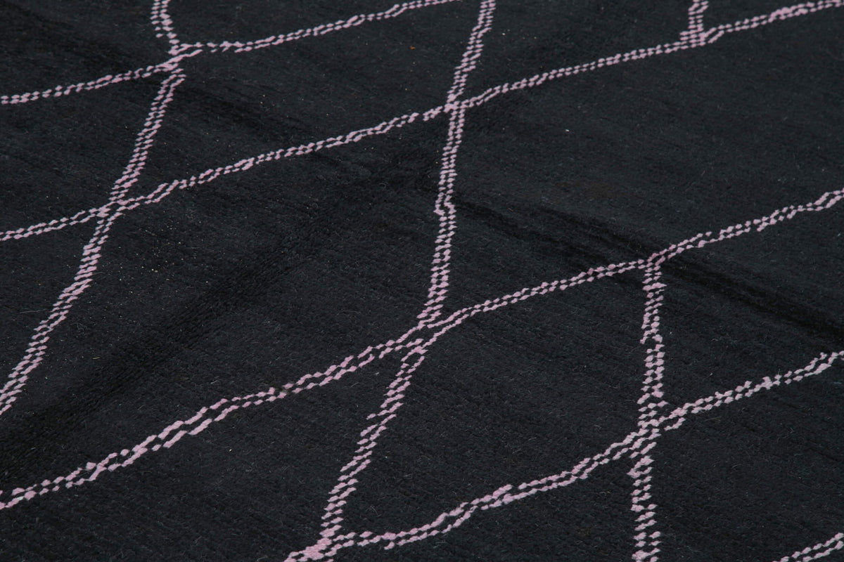 9x13 Black Moroccan Rug - 35783