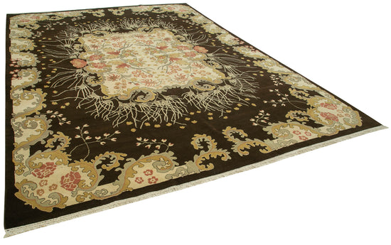 9x13 Beige Oushak Rug - 35788