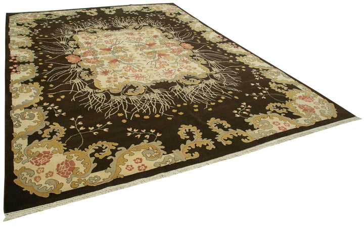 9x13 Beige Oushak Rug - 35788