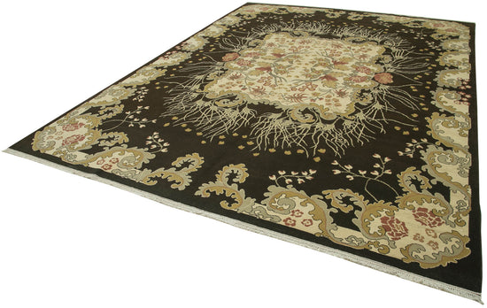 9x13 Beige Oushak Rug - 35788