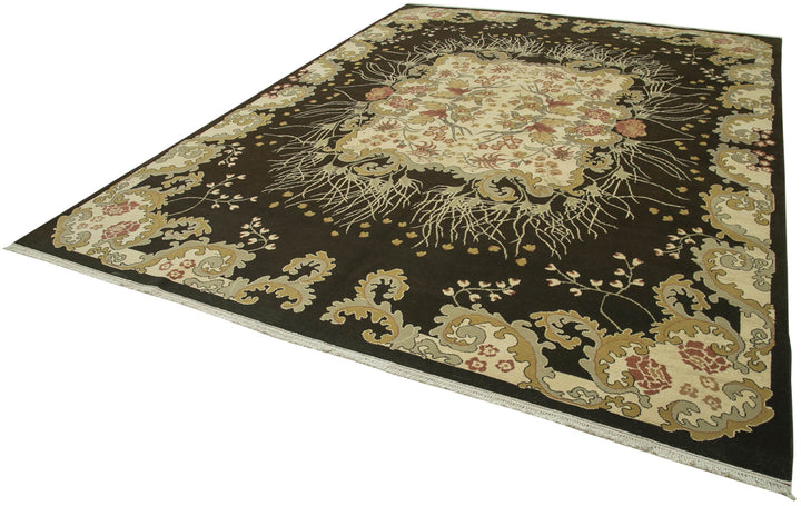 9x13 Beige Oushak Rug - 35788
