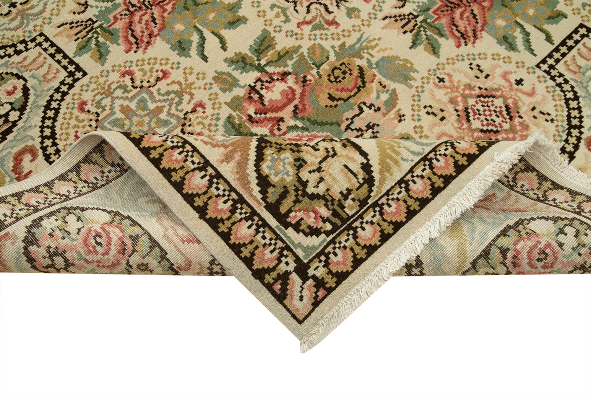 10x13 Beige Oushak Rug - 35790