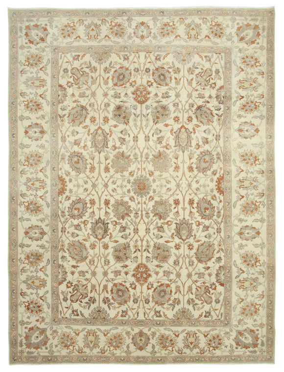 10x13 Beige Oushak Rug - 35791