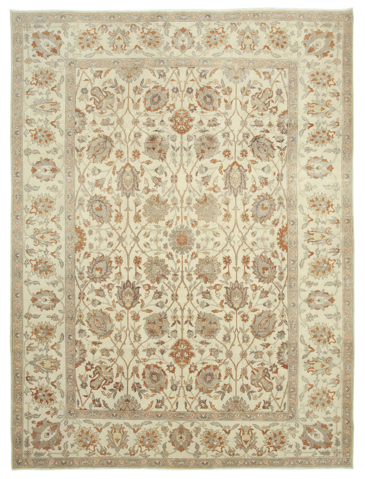 10x13 Beige Oushak Rug - 35791