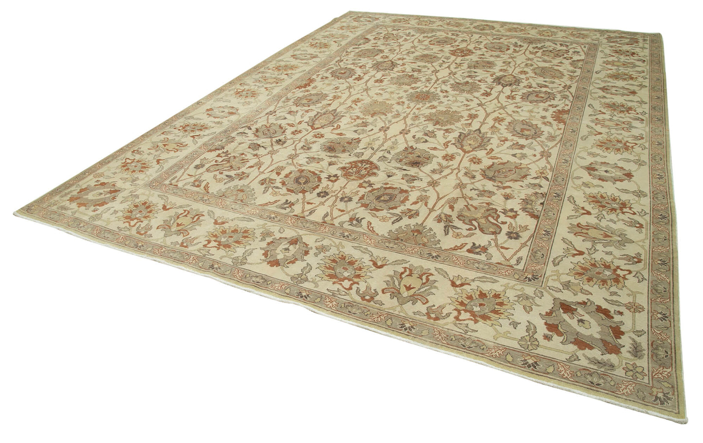 10x13 Beige Oushak Rug - 35791