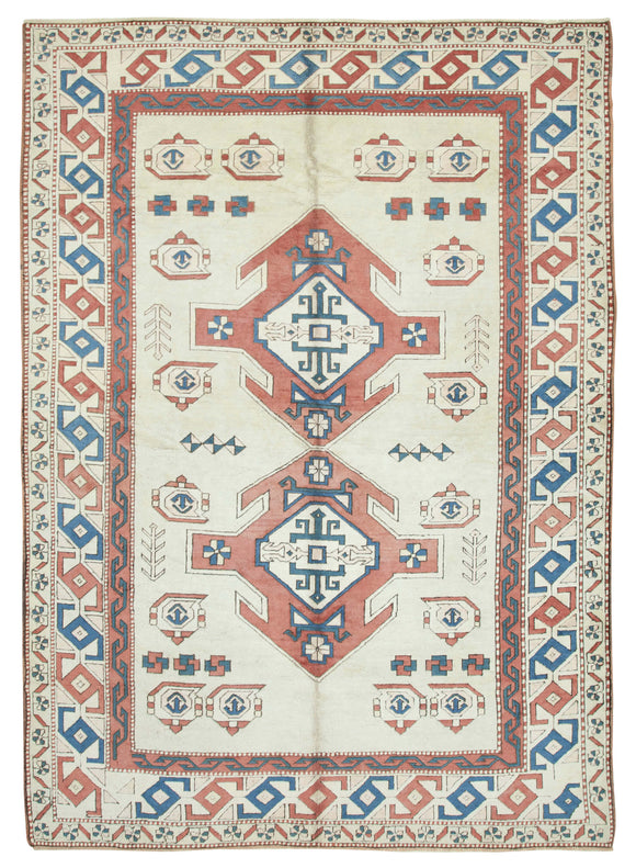 8x11 Beige Oushak Rug - 35793